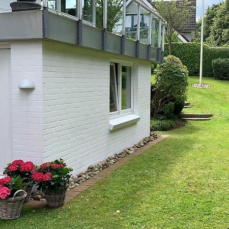 Ferienwohnung In Weisser Villa Am Kliff Flensburg Bagian luar foto